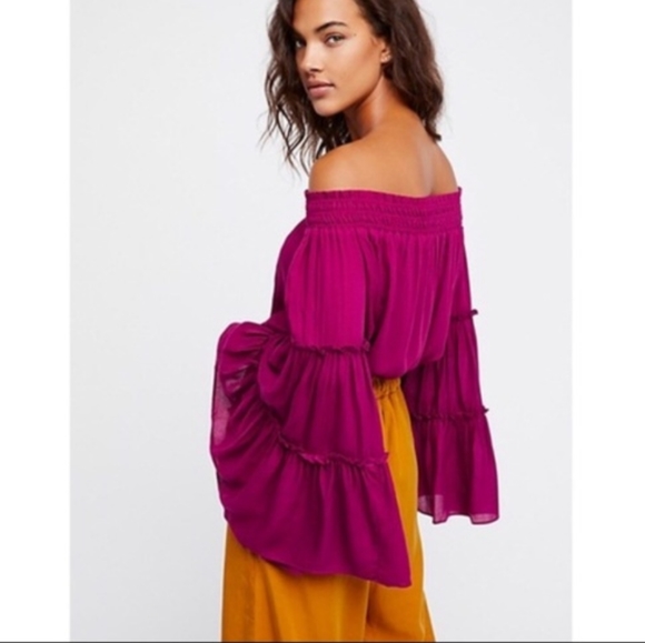 Free People Free Spirit Off-Shoulder Top - Picture 10 of 10